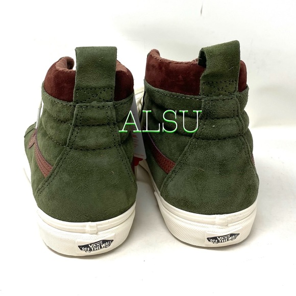 VANS SK8-HI MTE Deep Green Suede Men Sneakers Boot Size VN0A4BV7V40 - Picture 5 of 8